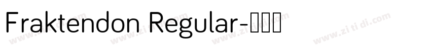 Fraktendon Regular字体转换